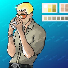 Мужик из пикселей 