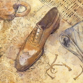 1/5 иллюстрация к статье о мужской обуви для Esquire.ru