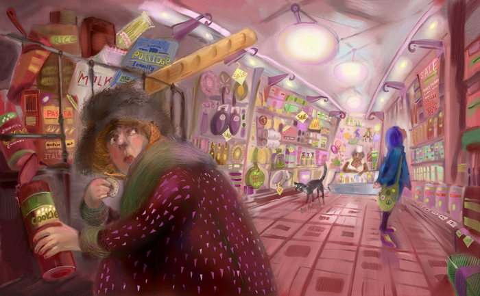 в супермаркете, Мари Деплешен, "Дневник Авроры"