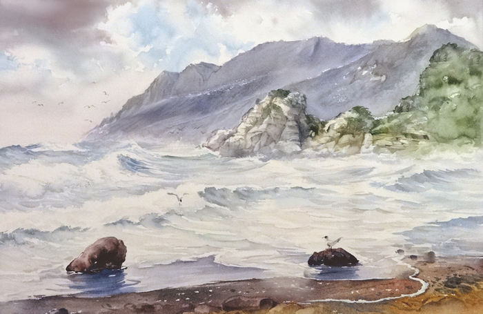 Морской пейзаж.