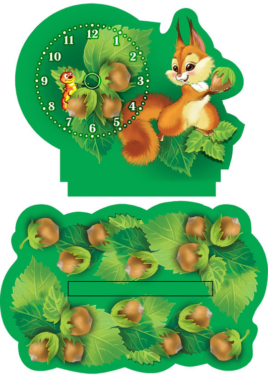 детские часы, печать на фанере, вырубка