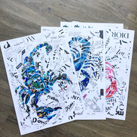 Коллаж скорпион