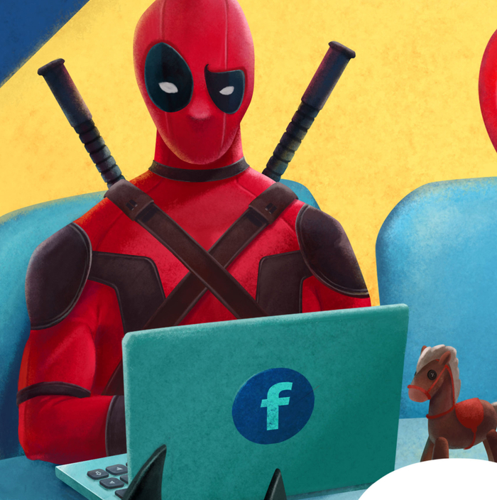 Супергерои сидят в соц.сетях / Дедпул