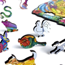 Дизайн реза для деревянных пазлов