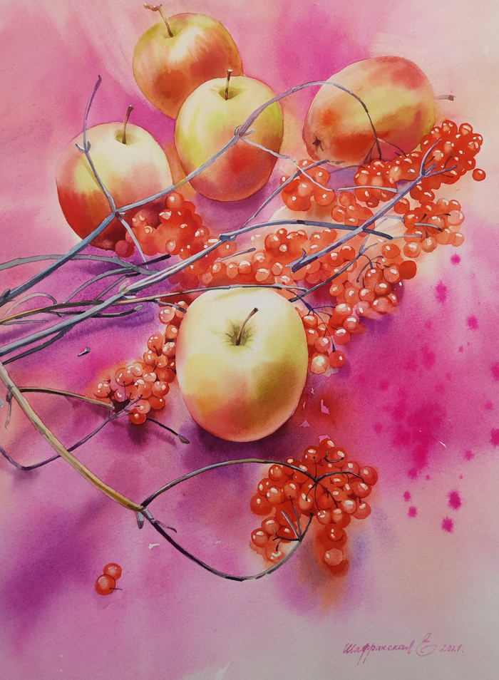 "Яблоки с калиной"