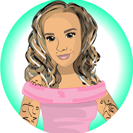 Девушка в розовом топе