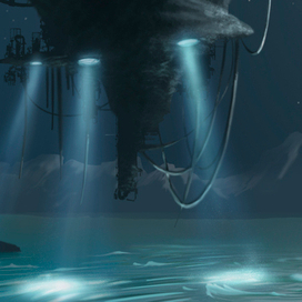 "Парящая грибница" - (прожектора и основная колонна)