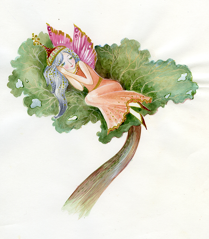 Девочка-эльф спящая