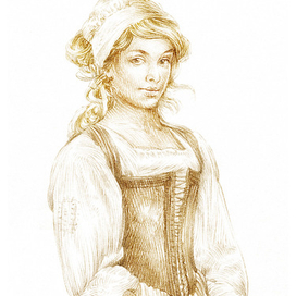 Эскиз образа главной героини сказки