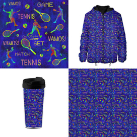 Паттерн для теннисного мерча