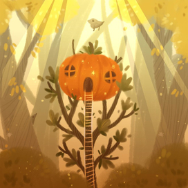 домик тыква