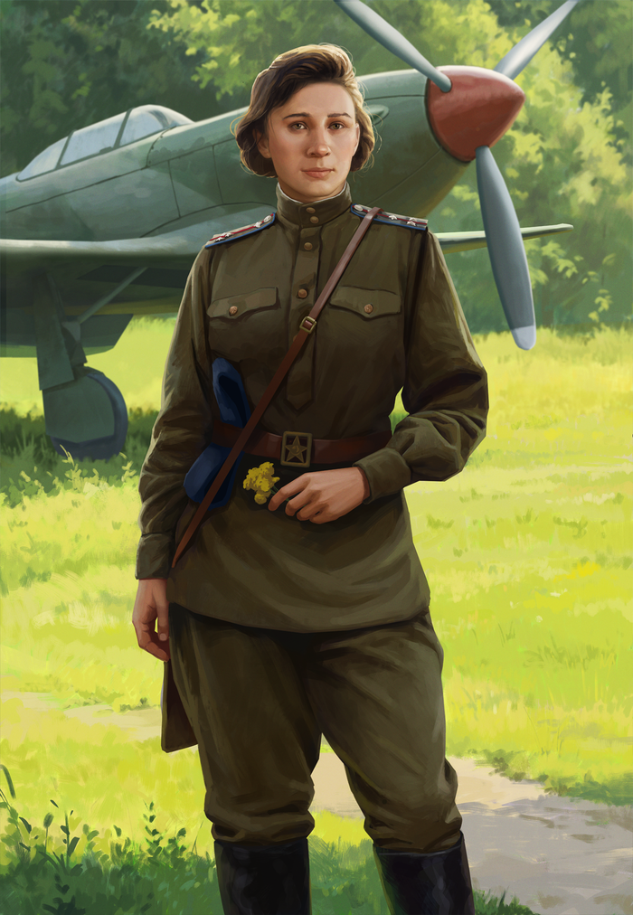 Советский летчик-истребитель Кулькина Мария Ивановна
