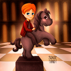 Рон Уизли в шахматной партии