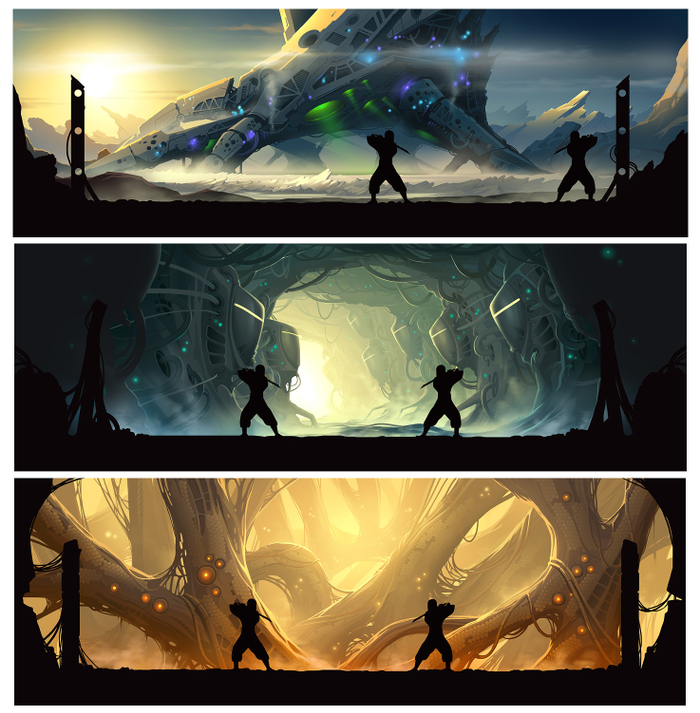 Фоны для игры Shadow fight