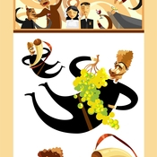 подборочка иллюстраций на грузинскую тематику