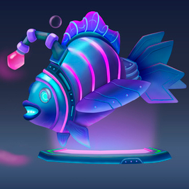 Cyberpunk Mermaid Vehicle