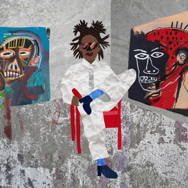 portrait of Basquiat