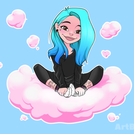 Розовое облоко