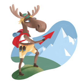 Лось путешественник