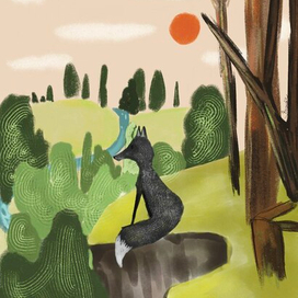 Иллюстрация к книге "Домино" Э.Сетон-Томпсон