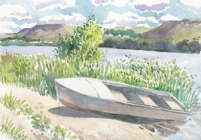 Полдень, ветер. 