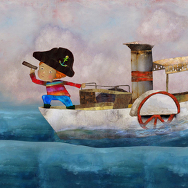 Пират на лодке без названья