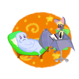 Летучая мышь, психолог для несостоявшихся приведений