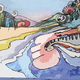 марсианский пейзаж