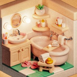 Уютная ванная комната