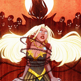 Обложка к фэнтези-рассказу "Пляски сатира" А. Железняк