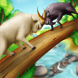 Иллюстрация к сборнику сказок Ушинского, изд-во Айар