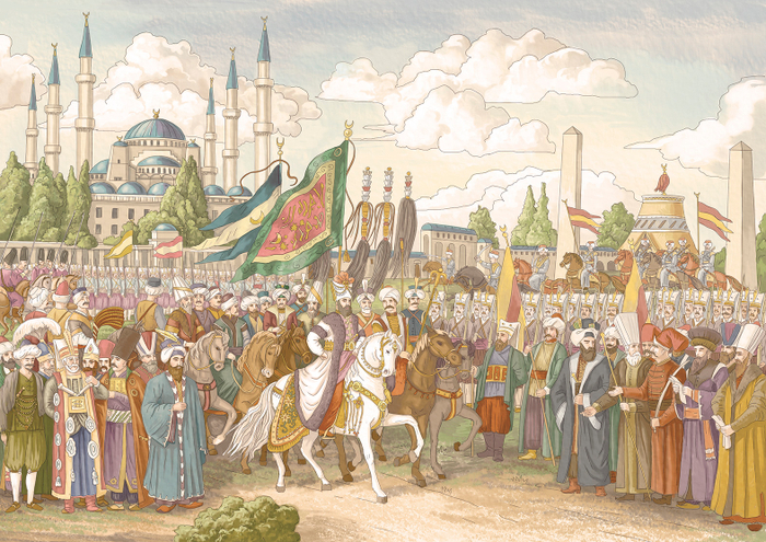 Смотр войск султаном