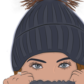 Девушка в шапке