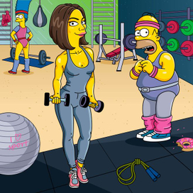 Портрет в стиле симпсонов