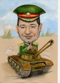 Красивый шарж по фото "Генерал"