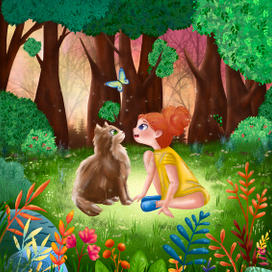 Знакомство Алёны с мистером Котом