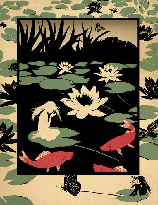 Иллюстрация к сказке Х.К.Андерсена "Дюймовочка"