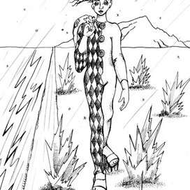 Идущий - иллюстрация к стихотворению