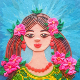 Курносая девчушка 