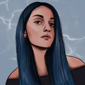 Портрет девушки лед