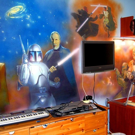 Роспись Детской комнаты "Звёздные войны"