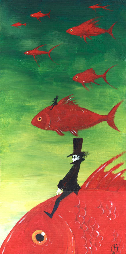 Красные рыбы