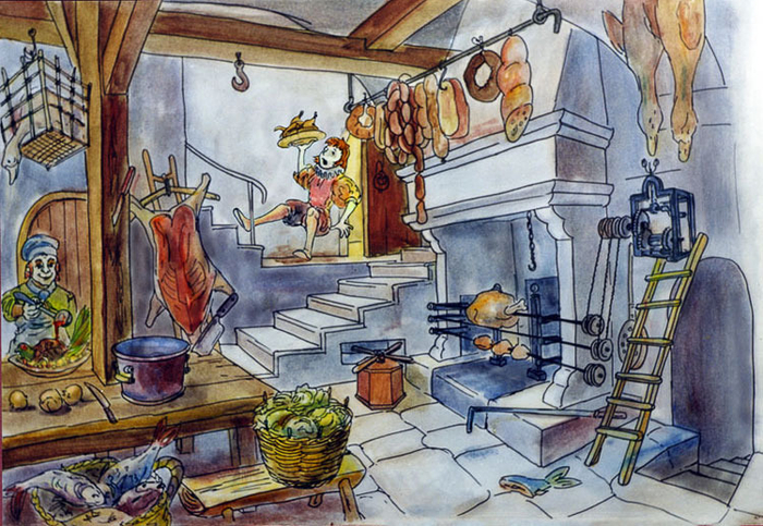 "Кухня в доме губернатора" к роману Ганса Якоба Кристофа Гриммельсгаузена "Симплицисс