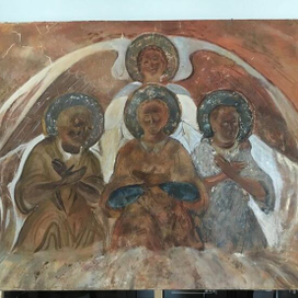 Фреска «Три отрока в печи огненной»