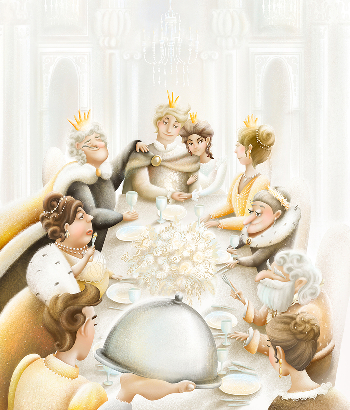 Свадьба, довольный король и сытая тетушка.