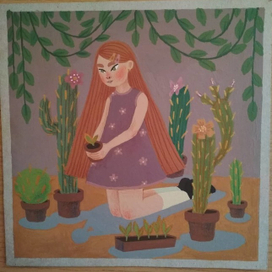 Девочка в цветах