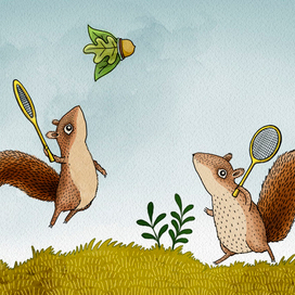 Белки бадминтон