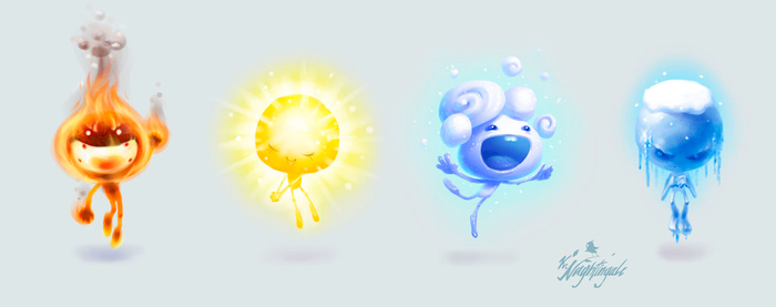 Персонажи, добрые и злые.