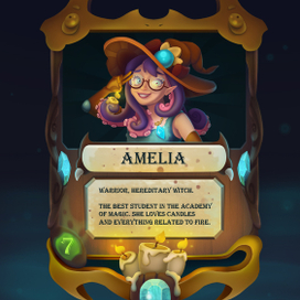 Дизайн карточки с персонажем на Хэллоуин 👻👻👻