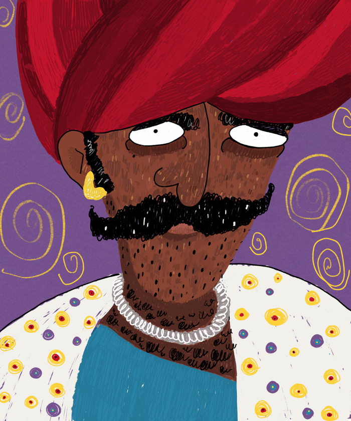 Мужчина в тюрбане